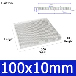 1pcs Width 20-130mm Aluminum Heat Sink Heatsink Radiator Heating Heat Dissipation Cooling for LED COB Light Power IC Transistor