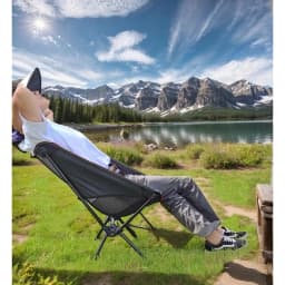Lightweight Folding Camping Chair With Storage Bag Portable Outdoor Seat for Fishing Beach Picnic Hiking Travel