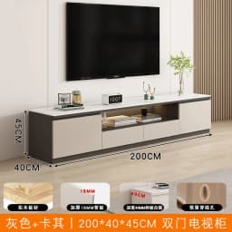 Living Room Furniture Rock Slab TV Cabinet Living Room Solid Wood Drawers Entertainment Display Floor Mid Century Tv Stands