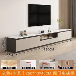 Living Room Furniture Rock Slab TV Cabinet Living Room Solid Wood Drawers Entertainment Display Floor Mid Century Tv Stands