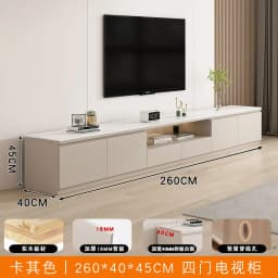 Living Room Furniture Rock Slab TV Cabinet Living Room Solid Wood Drawers Entertainment Display Floor Mid Century Tv Stands