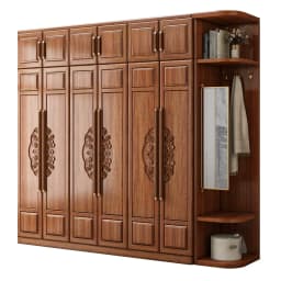 Long Wooden Cabinet Wardrobe Brown Heavy Duty Cheap Modern Drawer Wardrobe Bedroom Modern Armadio Guardaroba House Furniture