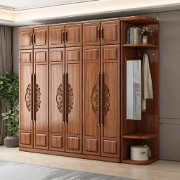 Long Wooden Cabinet Wardrobe Brown Heavy Duty Cheap Modern Drawer Wardrobe Bedroom Modern Armadio Guardaroba House Furniture