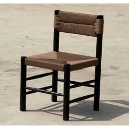 Solid Wood Rattan Dining Chair for Home, Mid-Century Modern Desk Seat for Study, Vintage Designer Armchair for Cafe Homestay