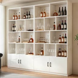 Wood Modern Bar Cabinet Wine Rack Shelf Coffee Storage Display Bar Cabinet Wine Rack Salon Nordic Gabinete Home Furniture