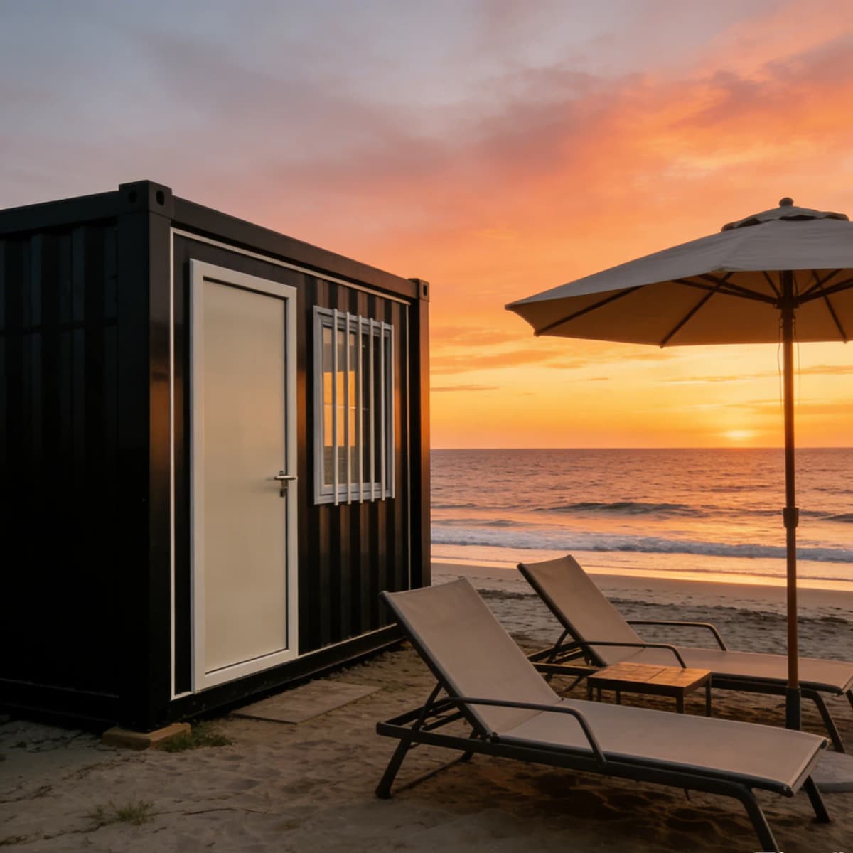 Cost Effective Outdoor Leisure Container House Hurricane Impact Resistant Aluminium Alloy Container Anti Theft Removable House