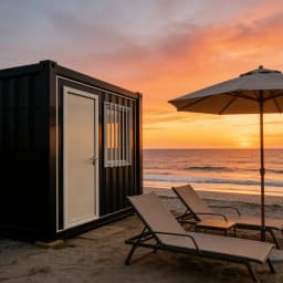 Cost Effective Outdoor Leisure Container House Hurricane Impact Resistant Aluminium Alloy Container Anti Theft Removable House