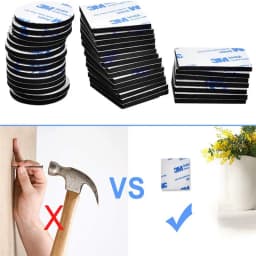 500Pcs Double Sided Strong Adhesive Tape EVA Foam Self Mounting Sticky Pad With Glue Wall stickers Round Rectangl Black White