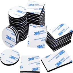 500Pcs Double Sided Strong Adhesive Tape EVA Foam Self Mounting Sticky Pad With Glue Wall stickers Round Rectangl Black White