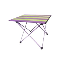 Portable Aluminum Dopamine Folding Camping Table Colorful Outdoor Picnic Desk Rectangular Egg Roll Style Dining Table
