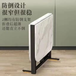 Folding Dining Table Household Small Apartment Simple Dining Table Multi-functional Imitation Rock Slab Movable Eating Table