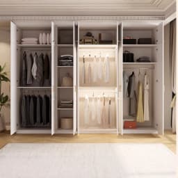 American Children Bedroom Wardrobe Green French Cream European Storage Open Closet Cabinets Clothes 2025 Armario Furniture