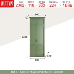 American Children Bedroom Wardrobe Green French Cream European Storage Open Closet Cabinets Clothes 2025 Armario Furniture