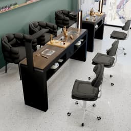 Minimalist Glam Nail Table With Led Light Professional Small Modern Nail Table Italian Aesthetic Mesa Uñas Manicura Furniture