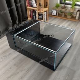 Model display cabinet home coffee table glass dustproof display cabinet creative customization