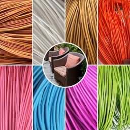 500g PE Round Synthetic Rattan Weaving Material Plastic Knit for Furniture Repair Chair Table Basket