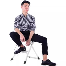 Folding Ladder Stool Household Two-step Small Ladder Non-slip Kitchen Steps Car Fishing Children Two-step Pedal Stool