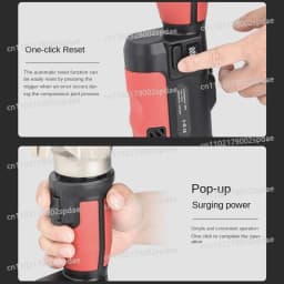 LS-300 Cordless Electric Hydraulic Crimping Pliers Portable Hand Tool for Copper & Aluminum Terminal Clamping