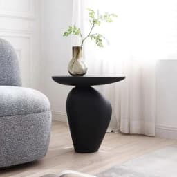 Creative Modern Pebble Shape Edge Few Black Special-shaped Home Living Room Coffee Tables Bedroom Bedside Table طاولات القهوة