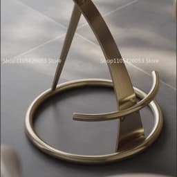 Hot HOT Light Luxury Italian Style Bar Counter High Stool Home Modern Bar High-end Hotel Metal Leather Art Backrest Single Chair