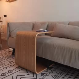 #c Versatile CType Wooden Tea Table Portable TatamiStyle Side Stand Nordic Elegance for Living Rooms Lounges