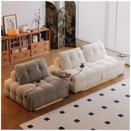 Adjustable Designer Living Room Sofas Beige Strong Italian Foldable Recliner Sofa Lounge Luxury Divani Moderni Home Furniture