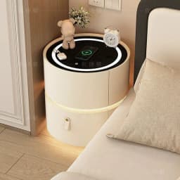 Smart Luxury Bedside Table Bedroom Coffee Decor Comfortable Storage Nightstand Drawers Organizer Criado Mudo Trendy Furniture