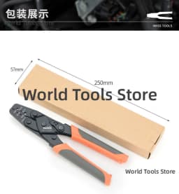 IWC-1424AB Non-Insulated Open Barrel Terminals Crimping Pliers Weather Pack Sealed Connector Wire Crimper Tool Clamp