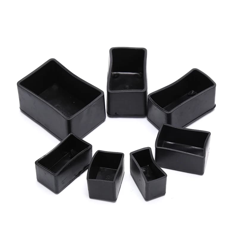 8pcs Rectangle Silicone Chair Leg Caps Non-slip Table Foot Cover Socks Protector Hot Sale New Arrival