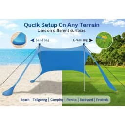 Camping Tent Windproof Pop Up Awning Outdoor Beach Sun Shade UV Ultralight Beach Canopy Tents For Camping Fishing Picnics