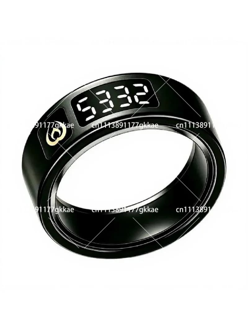Digital Prayer Counter Ring with Vibration Alert, IP68 Waterproof, Compact Size for Islamic Worship Tracking