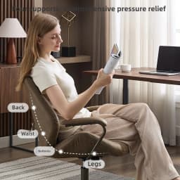 Ergonomic Office Chairs Vintage Study Desk Chair Comfortable Computer Task Seat for Long Sitting Swivel Chair for Home Office
