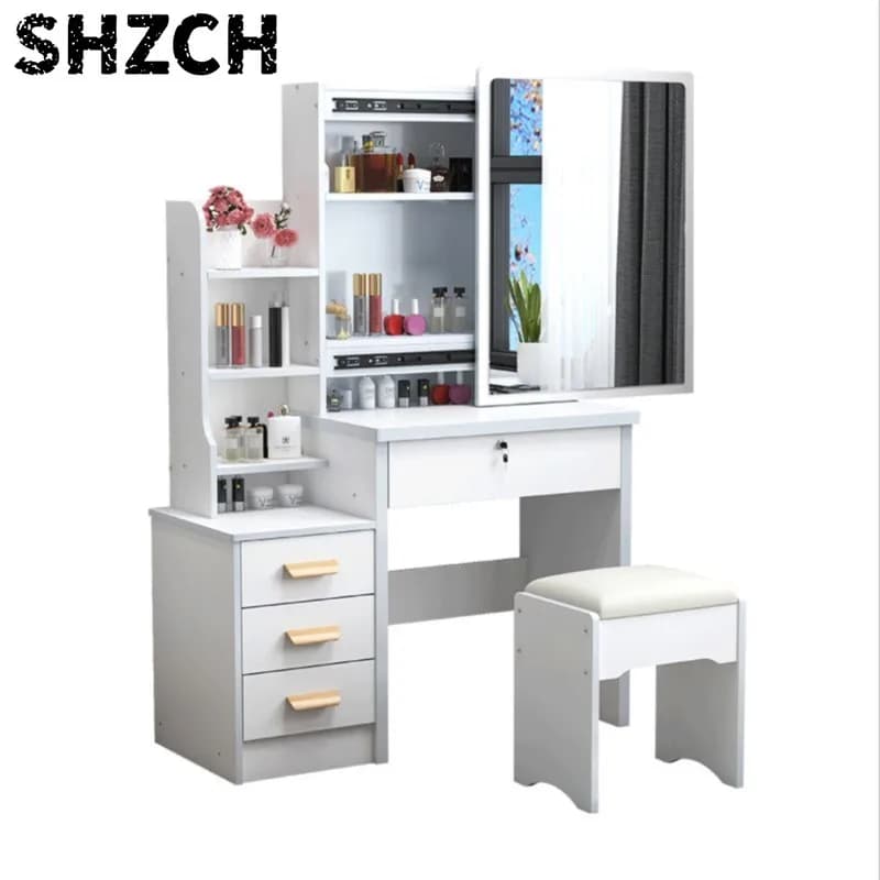 Dressing Table Small Apartment Dresser Modern Makeup Mirror Storage Cabinet 옷장