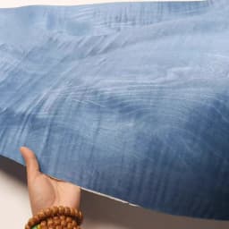 250X18cm Blue Shadow Maple Wood Veneer Dyed Figured Maple for Designer Furniture Accent Interior Door Decor Wall Panels Veneer