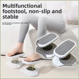 Office Footstool, Anti Cross Legged Artifact Under Desk, Workstation with Adjustable Spring Footrest,Stools & Ottomans,Furniture