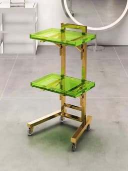 Japanese Style Barber Shop Trolley Storable Simplicity Modern Trolley Designer Multifunctional Furniture Pousser Un Chariot Hbsc