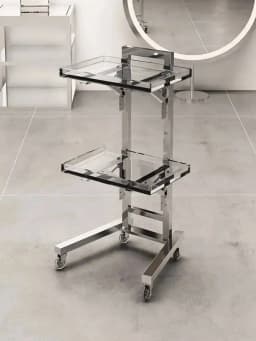 Japanese Style Barber Shop Trolley Storable Simplicity Modern Trolley Designer Multifunctional Furniture Pousser Un Chariot Hbsc