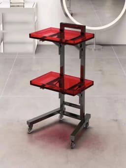Japanese Style Barber Shop Trolley Storable Simplicity Modern Trolley Designer Multifunctional Furniture Pousser Un Chariot Hbsc