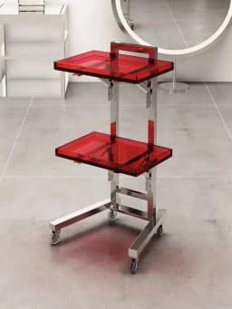 Japanese Style Barber Shop Trolley Storable Simplicity Modern Trolley Designer Multifunctional Furniture Pousser Un Chariot Hbsc