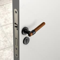 North American Black Walnut Indoor Bedroom Door Lock Solid Wood Door Universal Magnetic Silent Door Lock