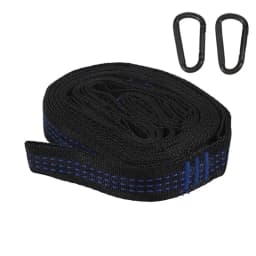 2Pcs High Bearing Capacity Hammock Straps 600lbs Breaking Strength Polyester Hammock Belt Rope 5 Ring Correias De Poliéster