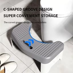 Adjustable Squatting Toilet Stool Ergonomic Design, Comfortable Aid for Kids, Adults, and Pregnant Women
