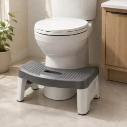 Adjustable Squatting Toilet Stool Ergonomic Design, Comfortable Aid for Kids, Adults, and Pregnant Women