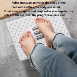 Portable Foot Stool with Massage Rollers Under Desk Ergonomic Support for Home and Office