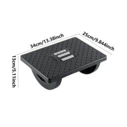 Portable Foot Stool with Massage Rollers Under Desk Ergonomic Support for Home and Office