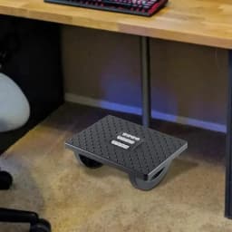 Portable Foot Stool with Massage Rollers Under Desk Ergonomic Support for Home and Office