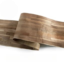 40x250cm Handcrafted Natural Black Walnut Wood Veneer With Checkered Joint Design for Furniture Renovation & Interior Decoration