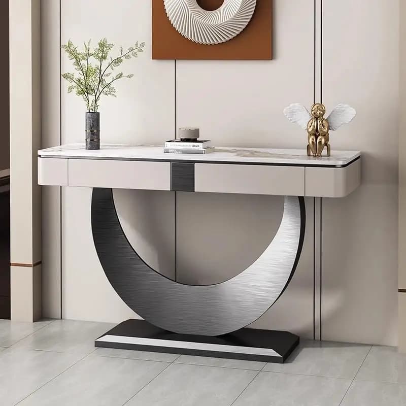 Contemporary American Console Table Lounge Industrial Entryway Table Light Luxury Nordic Flurkonsole Living Room Furniture