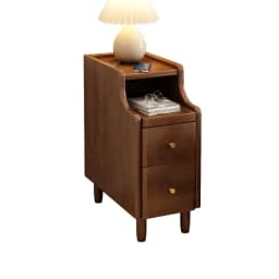 Solid Wood Bedside Table Mini Small Extremely Narrow Bedside Table Simple Modern Ultra-narrow 20 Cm Narrow Edge Crevice Rack