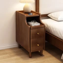 Solid Wood Bedside Table Mini Small Extremely Narrow Bedside Table Simple Modern Ultra-narrow 20 Cm Narrow Edge Crevice Rack